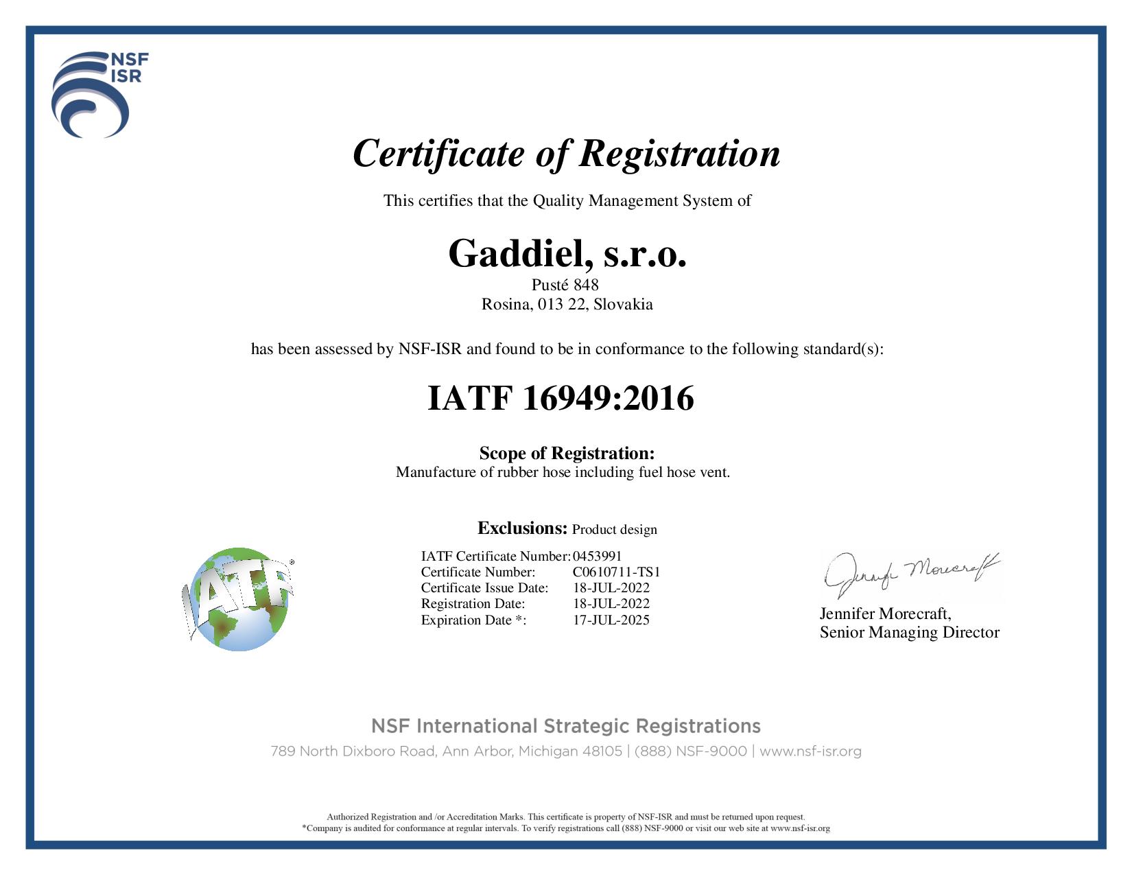 IATF 16949:2016